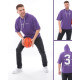 Kısa kollu kapüşonlu oversize sweatshirt (Mor) Kısa kollu kapüşonlu oversize sweatshirt (Mor)