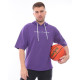 Kısa kollu kapüşonlu oversize sweatshirt (Mor) Kısa kollu kapüşonlu oversize sweatshirt (Mor)
